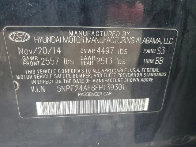 2015 HYUNDAI SONATA SE  