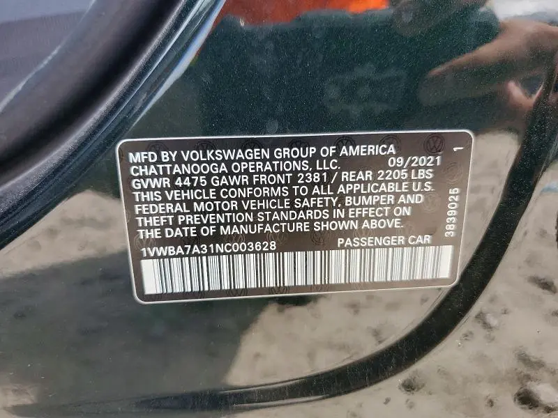 2022 VOLKSWAGEN PASSAT LIMITED EDITION  