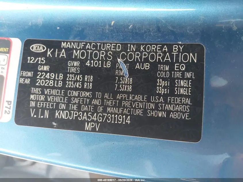 2016 KIA SOUL +