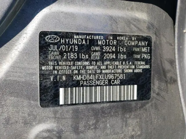 2020 HYUNDAI ELANTRA SEL  