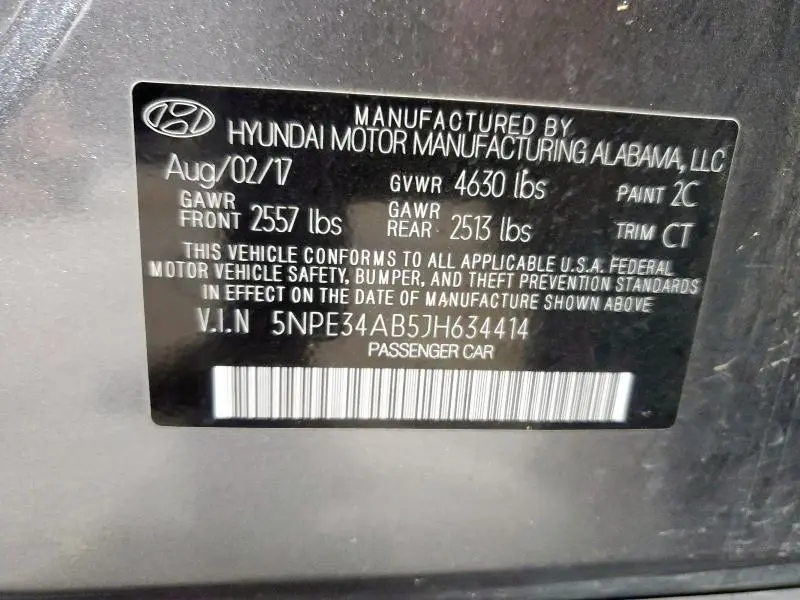 2018 HYUNDAI SONATA SPORT  