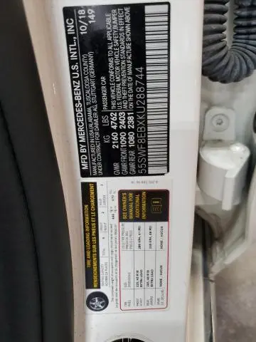 2019 MERCEDES-BENZ C 300 4MATIC  