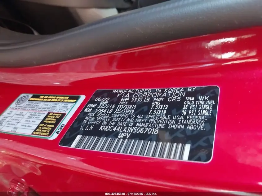 2022 KIA EV6 GT-LINE