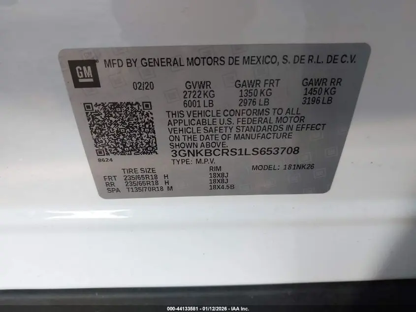 2020 CHEVROLET BLAZER FWD 2LT