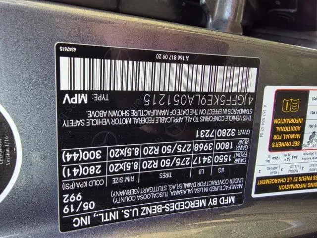 2020 MERCEDES-BENZ GLS 450 4MATIC  