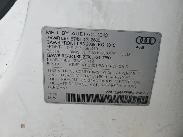 2014 AUDI Q5 TDI PREMIUM PLUS  