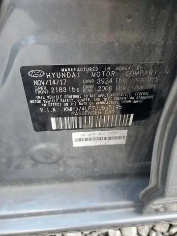 2018 HYUNDAI ELANTRA SE  