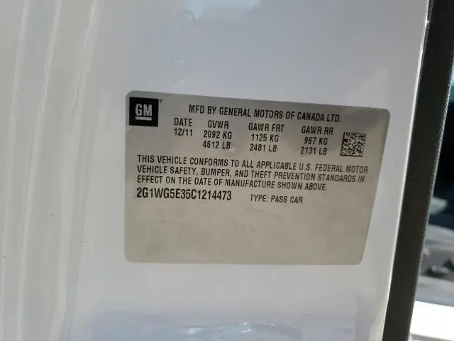 2012 CHEVROLET IMPALA LT