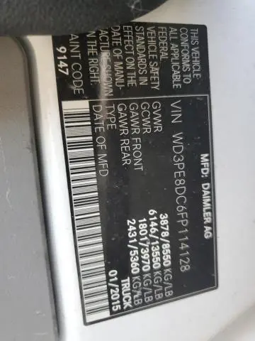 2015 MERCEDES-BENZ SPRINTER 2500  