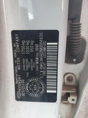 2021 HYUNDAI ELANTRA SEL  