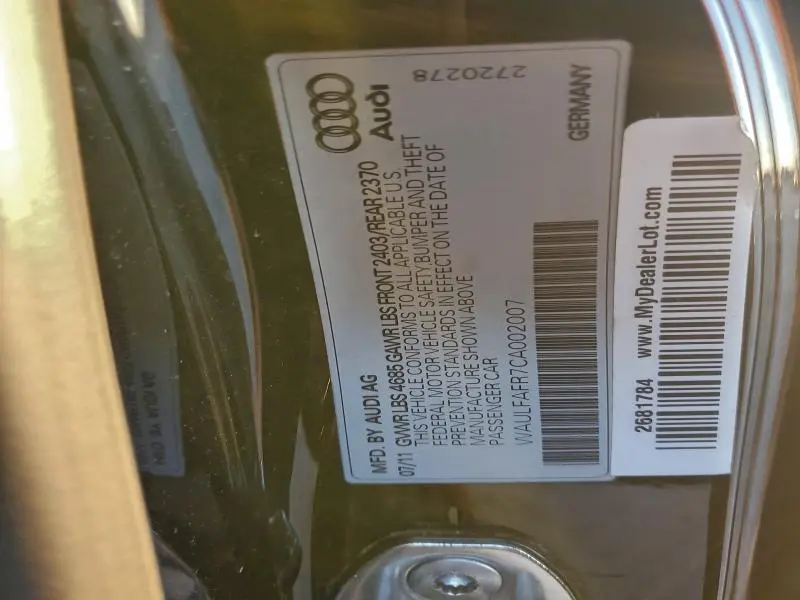 2012 AUDI A5 PREMIUM PLUS  