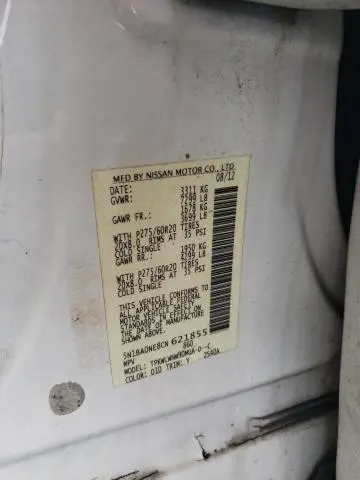 2012 NISSAN ARMADA SV  