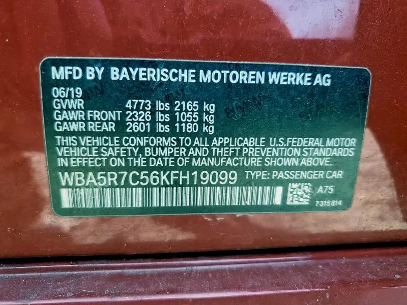 2019 BMW 330XI   