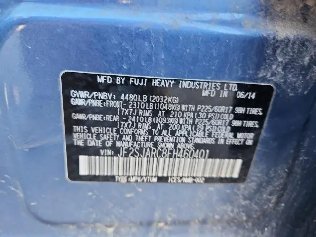 2015 SUBARU FORESTER 2.5I LIMITED  