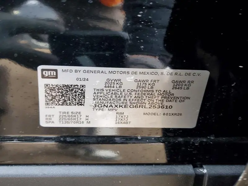 2024 CHEVROLET EQUINOX LT  