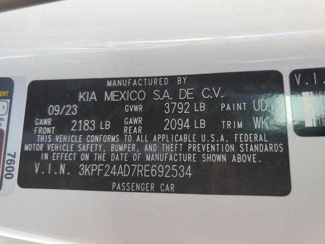 2024 KIA FORTE LX