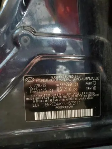 2013 HYUNDAI SONATA SE  