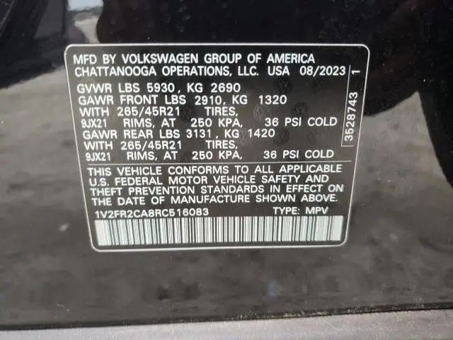 2024 VOLKSWAGEN ATLAS SEL PREMIUM R-LINE