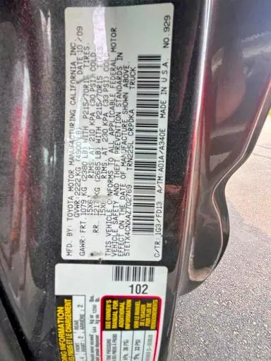 2010 TOYOTA TACOMA BASE  