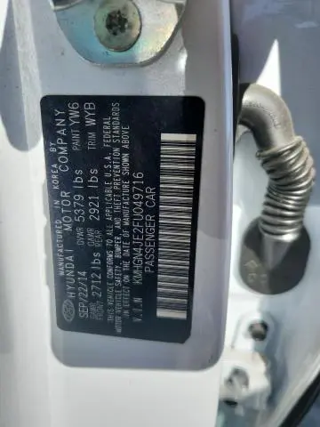 2015 HYUNDAI GENESIS 3.8L  