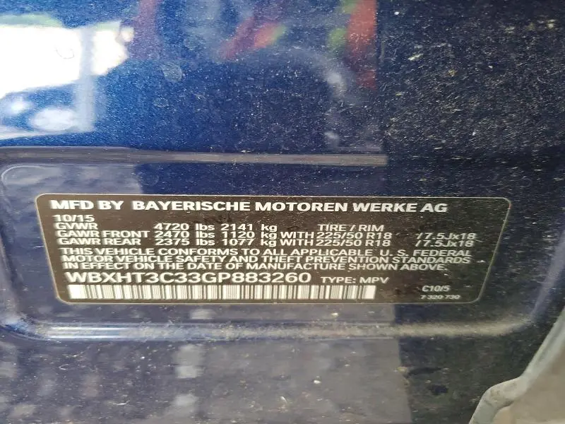 2016 BMW X1 XDRIVE28I  