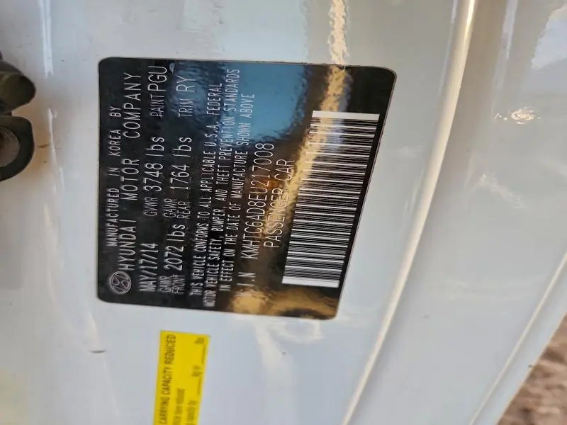 2014 HYUNDAI VELOSTER   