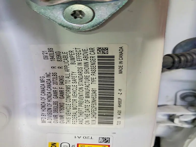 2022 HONDA CIVIC SPORT  