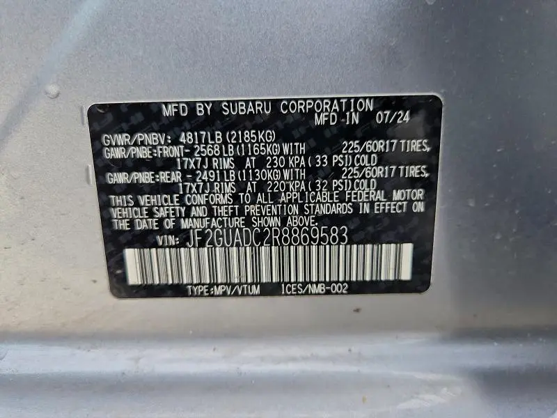 2024 SUBARU CROSSTREK PREMIUM  