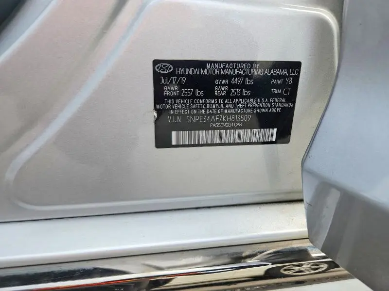2019 HYUNDAI SONATA SPORT  