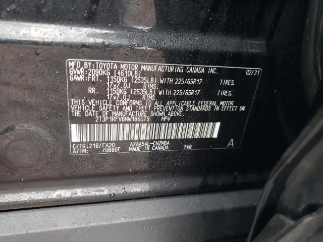 2021 TOYOTA RAV4 XLE  