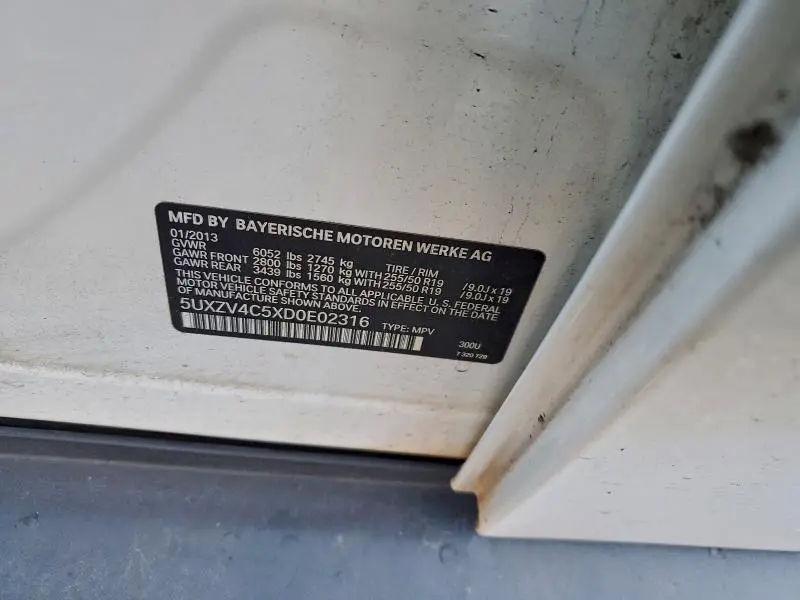 2013 BMW X5 XDRIVE35I  