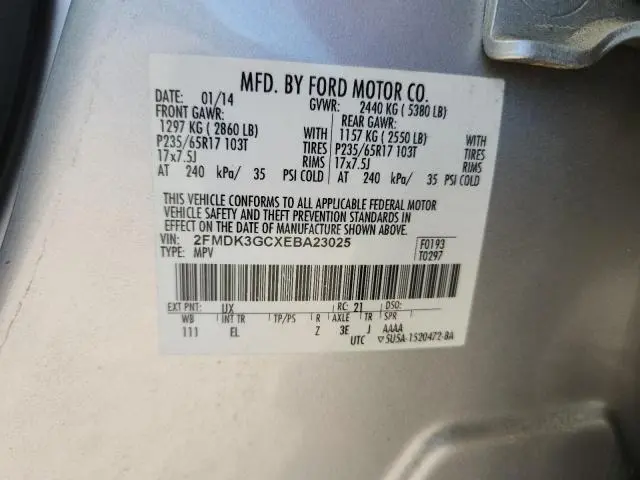 2014 FORD EDGE SE  
