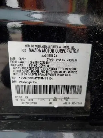 2013 MAZDA 6 SPORT  