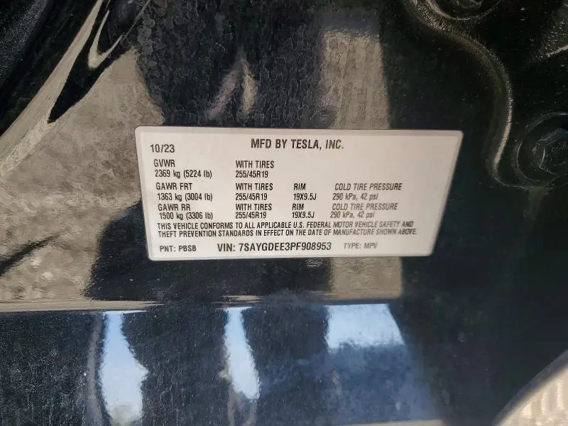 2023 TESLA MODEL Y   