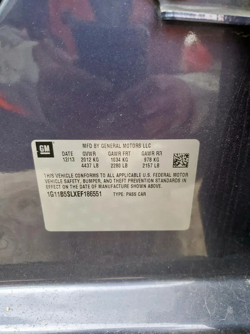 2014 CHEVROLET MALIBU LS  