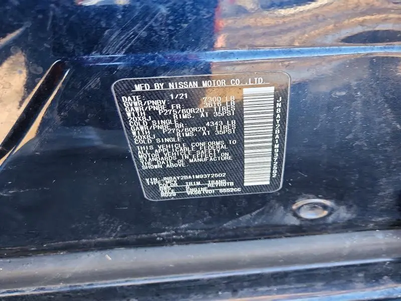 2021 NISSAN ARMADA SL  