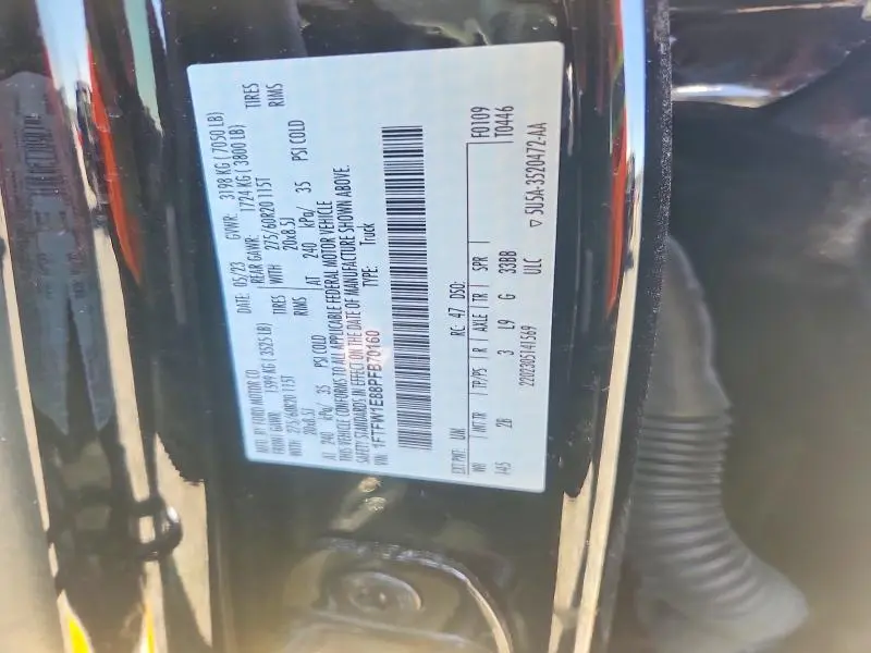 2023 FORD F150 SUPERCREW  