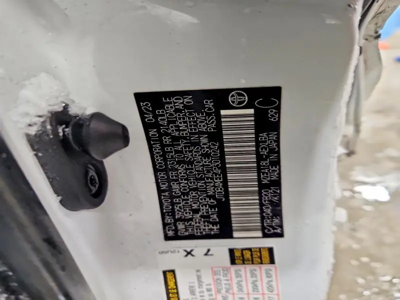 2023 TOYOTA COROLLA LE  