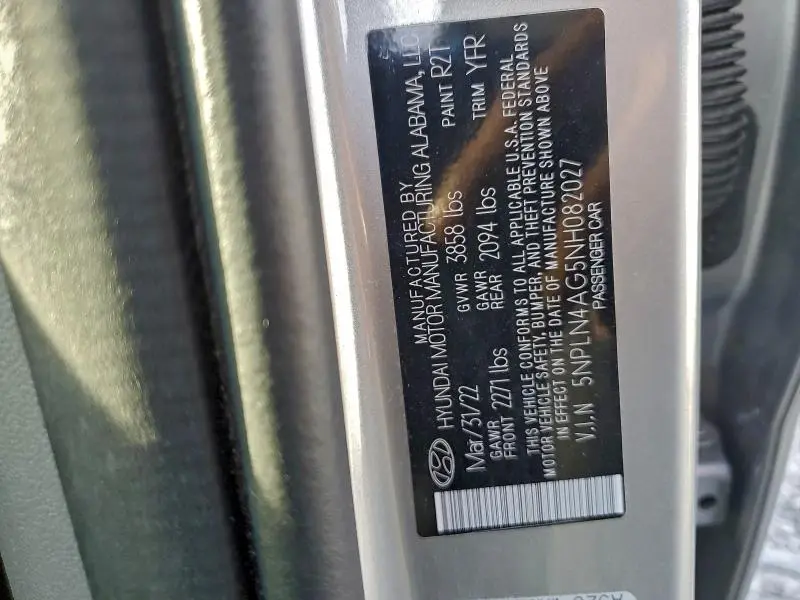 2022 HYUNDAI ELANTRA SEL  