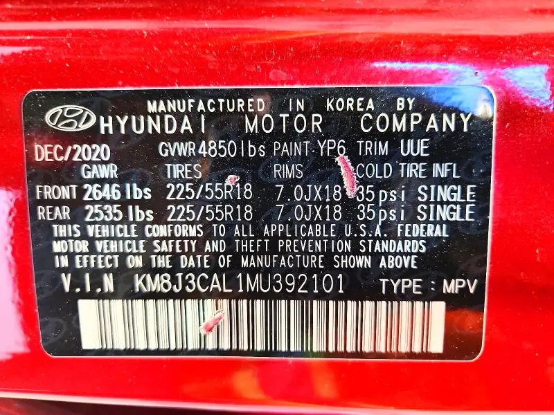 2021 HYUNDAI TUCSON LIMITED  