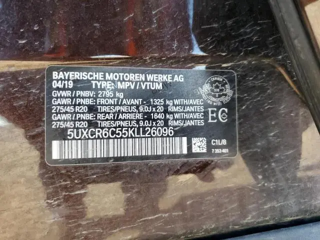 2019 BMW X5 XDRIVE40I  