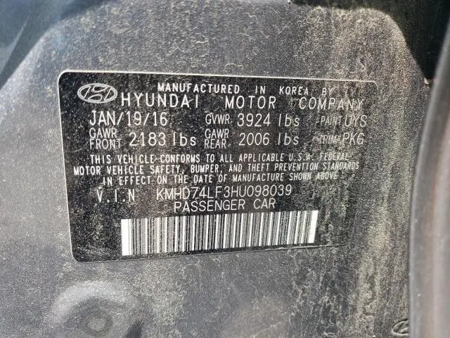 2017 HYUNDAI ELANTRA SE