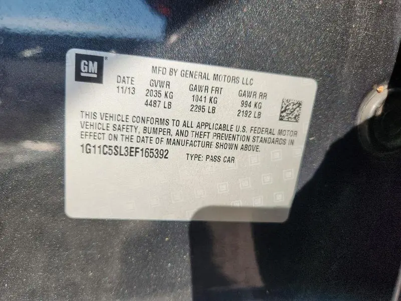 2014 CHEVROLET MALIBU 1LT  