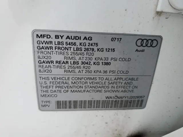 2018 AUDI Q5 PRESTIGE  