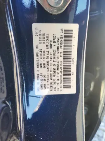 2015 HONDA ACCORD SPORT  