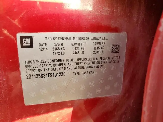 2015 CHEVROLET IMPALA LT  