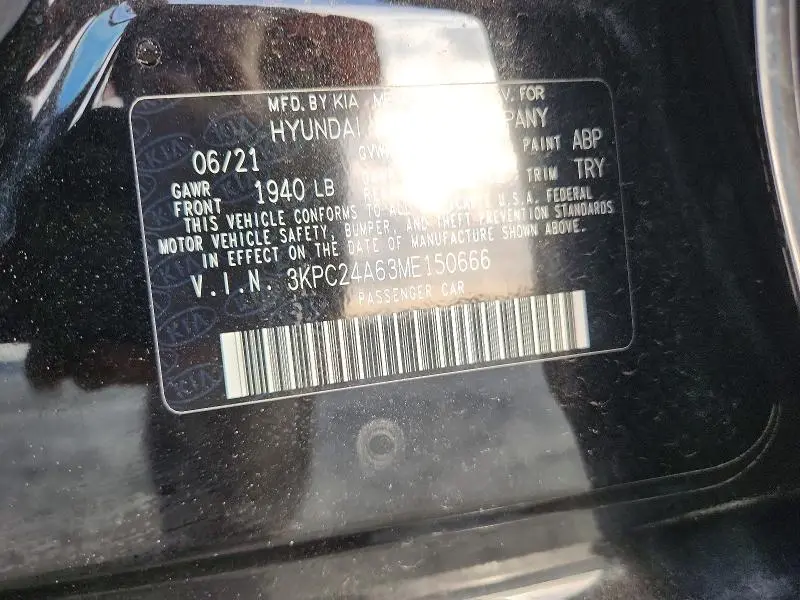2021 HYUNDAI ACCENT SE  