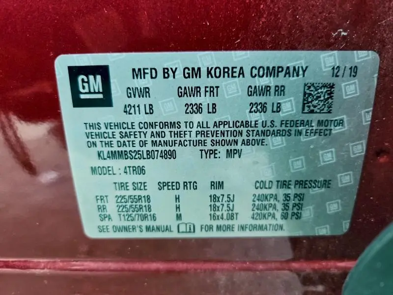 2020 BUICK ENCORE GX PREFERRED  