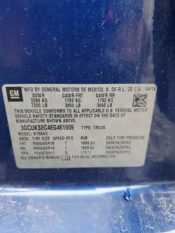 2014 CHEVROLET SILVERADO K1500 LTZ