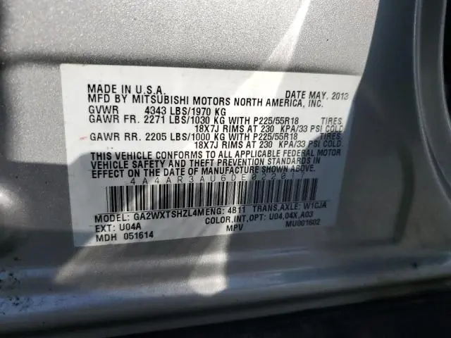2013 MITSUBISHI OUTLANDER SPORT ES  